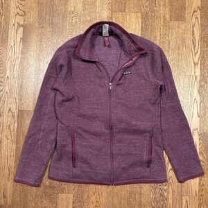 Patagonia Better Sweater Full Zip Fleece Jacket Purple Womens Medium